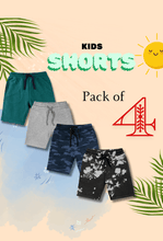 Pack of 4 Kids Shorts - Bobbinbash - BOYS- Pack of 4 Kids Shorts - Bobbinbash - #tag3#