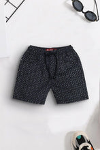 Printed Dark Grey Shorts - Bobbinbash - BOYS- Printed Dark Grey Shorts - Bobbinbash - #tag3#