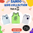 Pack of 3 Kids Sando - Bobbinbash